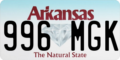 AR license plate 996MGK