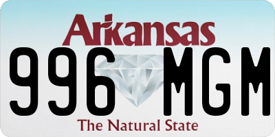 AR license plate 996MGM