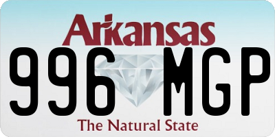 AR license plate 996MGP