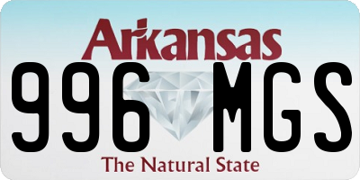AR license plate 996MGS