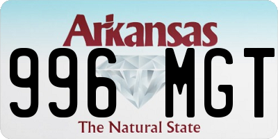 AR license plate 996MGT