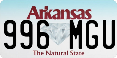 AR license plate 996MGU