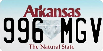 AR license plate 996MGV