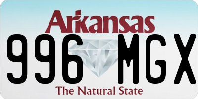 AR license plate 996MGX