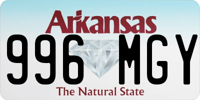 AR license plate 996MGY