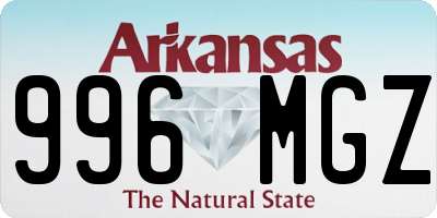 AR license plate 996MGZ