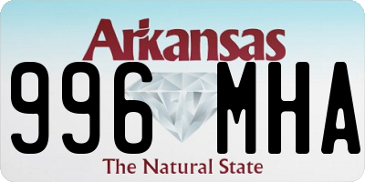 AR license plate 996MHA