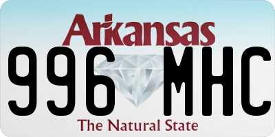 AR license plate 996MHC