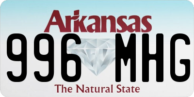 AR license plate 996MHG