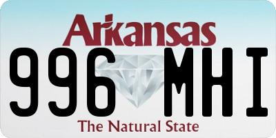 AR license plate 996MHI