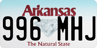 AR license plate 996MHJ