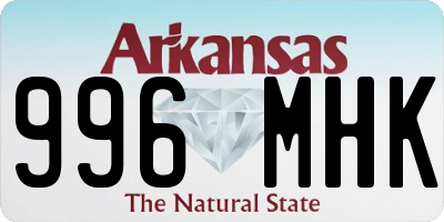 AR license plate 996MHK