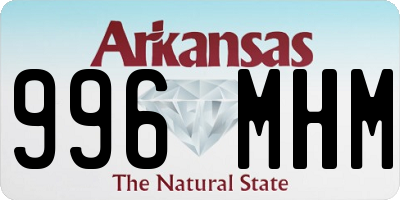 AR license plate 996MHM