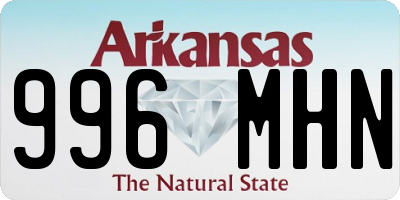 AR license plate 996MHN