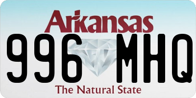 AR license plate 996MHQ