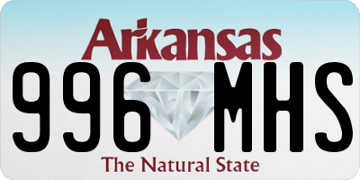 AR license plate 996MHS