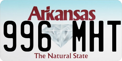 AR license plate 996MHT