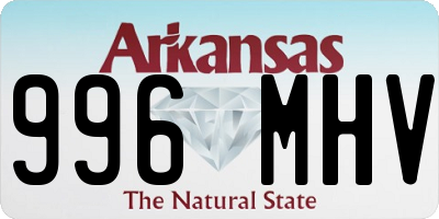 AR license plate 996MHV