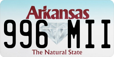 AR license plate 996MII