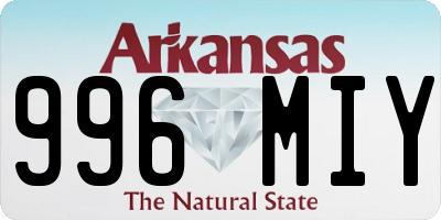 AR license plate 996MIY