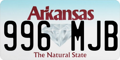 AR license plate 996MJB