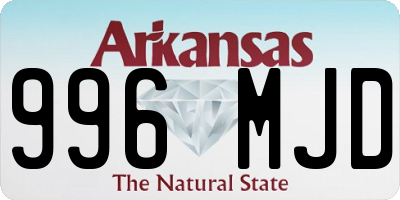 AR license plate 996MJD