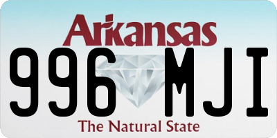 AR license plate 996MJI
