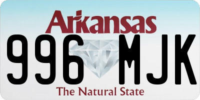 AR license plate 996MJK