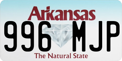 AR license plate 996MJP