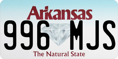 AR license plate 996MJS