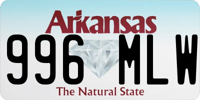 AR license plate 996MLW