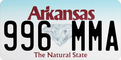 AR license plate 996MMA