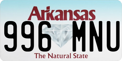 AR license plate 996MNU