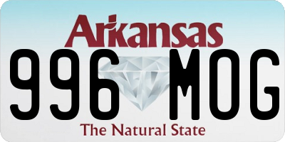 AR license plate 996MOG