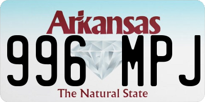 AR license plate 996MPJ