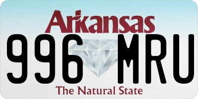 AR license plate 996MRU