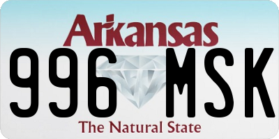 AR license plate 996MSK