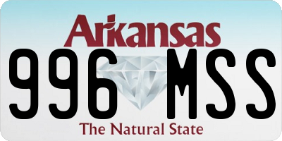 AR license plate 996MSS