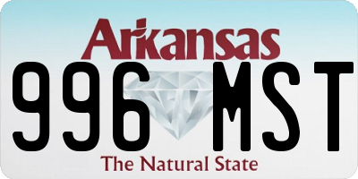 AR license plate 996MST
