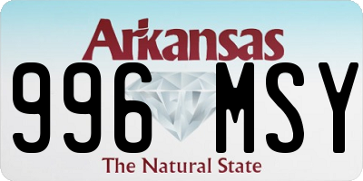 AR license plate 996MSY