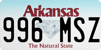 AR license plate 996MSZ