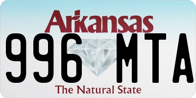 AR license plate 996MTA
