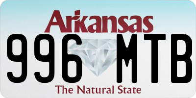 AR license plate 996MTB