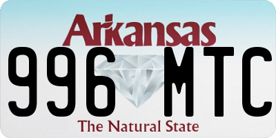 AR license plate 996MTC