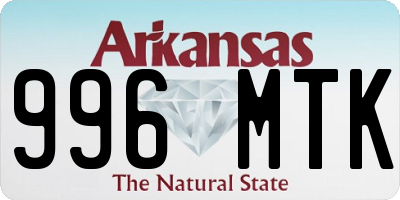 AR license plate 996MTK