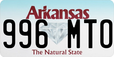 AR license plate 996MTO