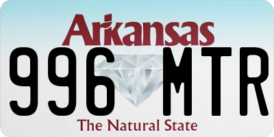 AR license plate 996MTR