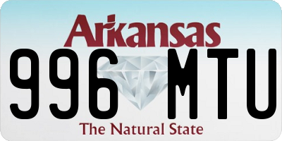 AR license plate 996MTU