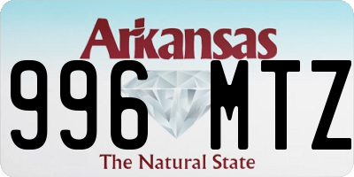 AR license plate 996MTZ