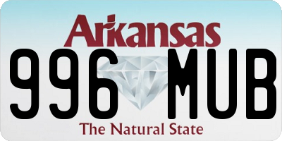 AR license plate 996MUB